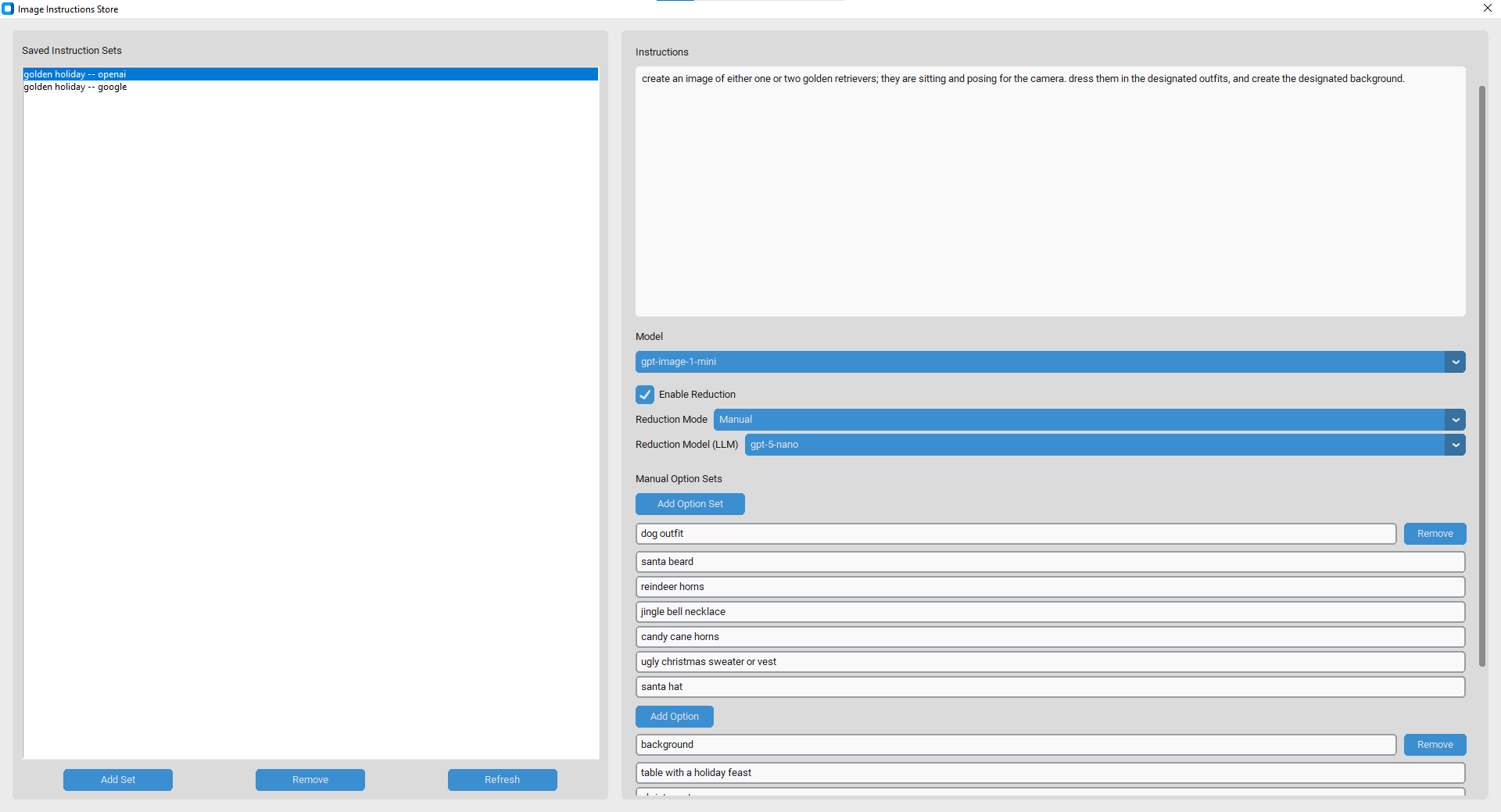 AI image instruction example.